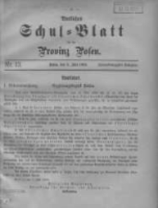 Amtliches Schul-Blatt f&uuml;r die Provinz Posen 1909.07.05 Jg.42 Nr13