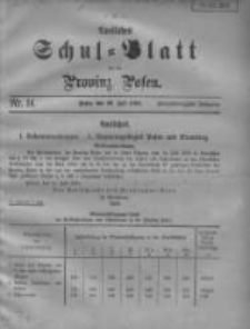 Amtliches Schul-Blatt für die Provinz Posen 1909.07.20 Jg.42 Nr14