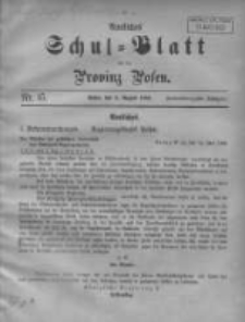 Amtliches Schul-Blatt f&uuml;r die Provinz Posen 1909.08.05 Jg.42 Nr15