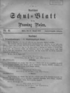 Amtliches Schul-Blatt f&uuml;r die Provinz Posen 1909.08.20 Jg.42 Nr16