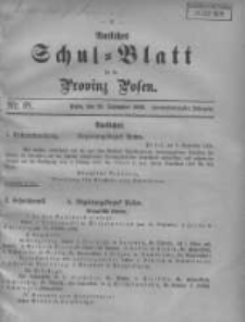 Amtliches Schul-Blatt f&uuml;r die Provinz Posen 1909.09.20 Jg.42 Nr18