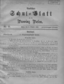 Amtliches Schul-Blatt f&uuml;r die Provinz Posen 1909.10.05 Jg.42 Nr19