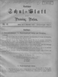 Amtliches Schul-Blatt für die Provinz Posen 1909.11.05 Jg.42 Nr21