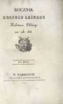 Rocznik Korpusu Leśnego Królestwa Polskiego na rok 1828