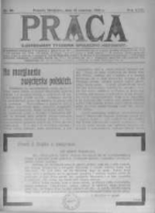 Praca: ilustrowany tygodnik społeczno-narodowy. 1920.06.13 R.24 nr24