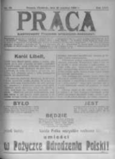 Praca: ilustrowany tygodnik społeczno-narodowy. 1920.06.20 R.24 nr25