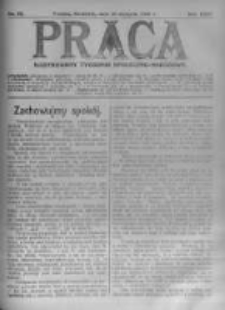 Praca: ilustrowany tygodnik społeczno-narodowy. 1920.08.29 R.24 nr35