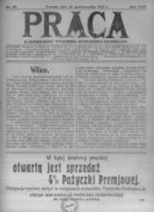 Praca: ilustrowany tygodnik społeczno-narodowy. 1920.10.24 R.24 nr43