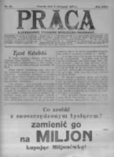 Praca: ilustrowany tygodnik społeczno-narodowy. 1920.11.06 R.24 nr45