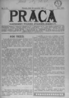Praca: ilustrowany tygodnik społeczno-narodowy. 1921.01.30 R.25 nr1-5