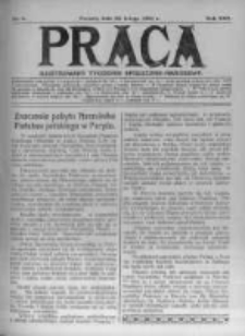 Praca: ilustrowany tygodnik społeczno-narodowy. 1921.02.20 R.25 nr8