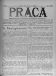 Praca: ilustrowany tygodnik społeczno-narodowy. 1921.03.27 R.25 nr13