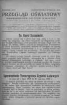 Przegląd Oświatowy: miesięcznik Towarzystwa Czytelni Ludowych poświęcony sprawom oświatowym i kulturalnym 1921 październik/listopad R.16