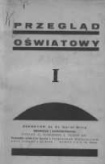 Przegląd Oświatowy: dwumiesięcznik Towarzystwa Czytelni Ludowych z dodatkiem p.n. Poradnik Bibljoteczny 1936 styczeń/luty R.30 Nr1