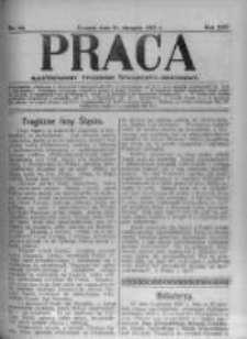 Praca: ilustrowany tygodnik społeczno-narodowy. 1921.08.21 R.25 nr34