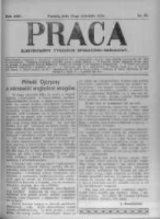 Praca: ilustrowany tygodnik społeczno-narodowy. 1921.09.11 R.25 nr37