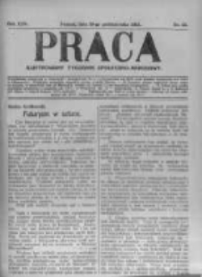 Praca: ilustrowany tygodnik społeczno-narodowy. 1921.10.23 R.25 nr43
