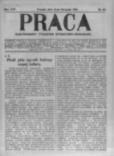 Praca: ilustrowany tygodnik społeczno-narodowy. 1921.11.13 R.25 nr46