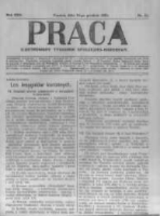 Praca: ilustrowany tygodnik społeczno-narodowy. 1921.12.18 R.25 nr51