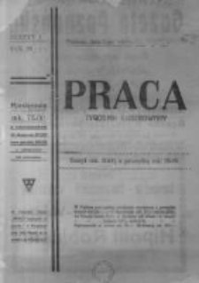Praca: ilustrowany tygodnik społeczno-narodowy. 1922.01.01 R.26 nr1