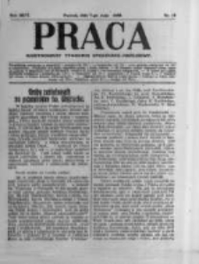 Praca: ilustrowany tygodnik społeczno-narodowy. 1922.05.07 R.26 nr19