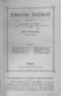 Historische Zeitschrift. 1870 Band 23 Heft 1-2