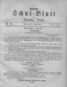 Amtliches Schul-Blatt f&uuml;r die Provinz Posen 1870.08.27 Jg.3 Nr18