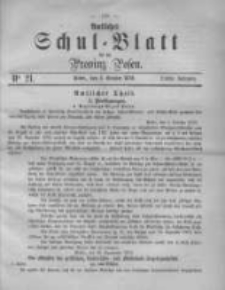 Amtliches Schul-Blatt f&uuml;r die Provinz Posen 1870.10.08 Jg.3 Nr21