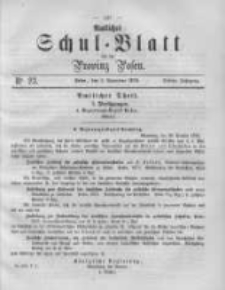 Amtliches Schul-Blatt f&uuml;r die Provinz Posen 1870.11.05 Jg.3 Nr23