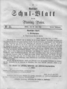 Amtliches Schul-Blatt für die Provinz Posen 1871.07.29 Jg.4 Nr15