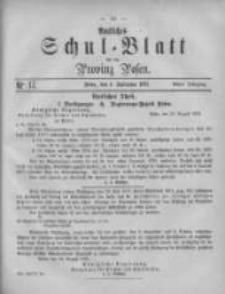 Amtliches Schul-Blatt f&uuml;r die Provinz Posen 1875.09.04 Jg.8 Nr17