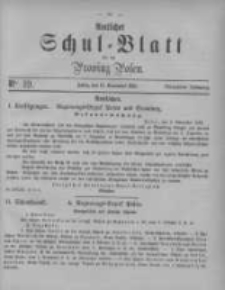 Amtliches Schul-Blatt für die Provinz Posen 1881.11.12 Jg.14 Nr19