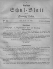 Amtliches Schul-Blatt für die Provinz Posen 1882.05.15 Jg.15 Nr9