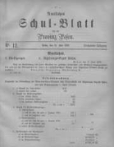 Amtliches Schul-Blatt für die Provinz Posen 1882.07.15 Jg.15 Nr12