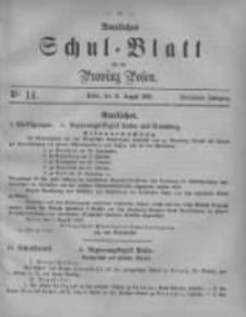 Amtliches Schul-Blatt für die Provinz Posen 1882.08.12 Jg.15 Nr14