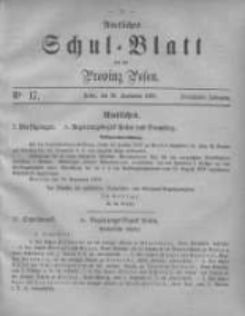Amtliches Schul-Blatt für die Provinz Posen 1882.09.30 Jg.15 Nr17