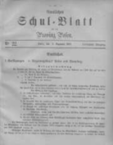 Amtliches Schul-Blatt für die Provinz Posen 1882.12.09 Jg.15 Nr22