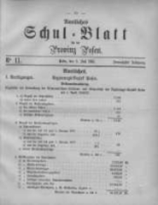 Amtliches Schul-Blatt f&uuml;r die Provinz Posen 1887.07.09 Jg.20 Nr11