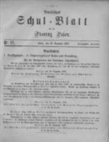 Amtliches Schul-Blatt für die Provinz Posen 1887.12.23 Jg.20 Nr21