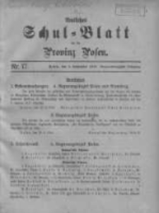 Amtliches Schul-Blatt für die Provinz Posen 1916.09.05 Jg.49 Nr17