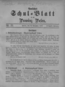 Amtliches Schul-Blatt für die Provinz Posen 1917.11.20 Jg.50 Nr22