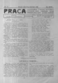 Praca: ilustrowany tygodnik popularny, poświęcony nauce - literaturze - sztuce - sprawom społecznym - godziwej rozrywce. 1923.04.29 R.27 nr17