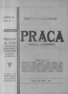 Praca: ilustrowany tygodnik popularny, poświęcony nauce - literaturze - sztuce - sprawom społecznym - godziwej rozrywce. 1923.09.09 R.27 nr36