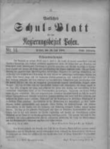 Amtliches Schulblatt für den Regierungsbezirk Posen 1918.07.20 Jg.1 Nr14