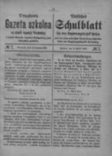 Urzędowa Gazeta Szkolna na Obw&oacute;d Regencji Poznańskiej i Części Obwodu Regencji Bydgoskiej, pod Zarządem Polskim 1919.04.05 Nr7