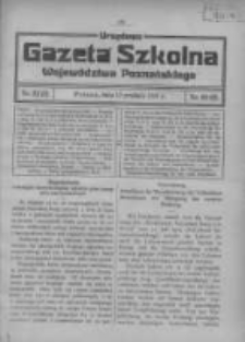 Urzędowa Gazeta Szkolna Wojew&oacute;dztwa Poznańskiego 1919.12.12 Nr21/22