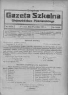 Urzędowa Gazeta Szkolna Wojew&oacute;dztwa Poznańskiego 1919.12.29 Nr23/24