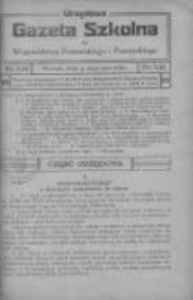 Urzędowa Gazeta Szkolna dla Województwa Poznańskiego i Pomorskiego 1920.05.31 Nr9/10