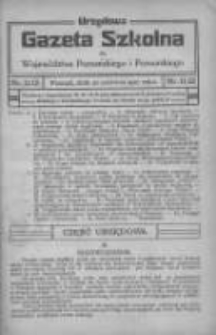 Urzędowa Gazeta Szkolna dla Województwa Poznańskiego i Pomorskiego 1920.06.30 Nr11/12