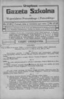 Urzędowa Gazeta Szkolna dla Województwa Poznańskiego i Pomorskiego 1920.09.15 Nr17/18